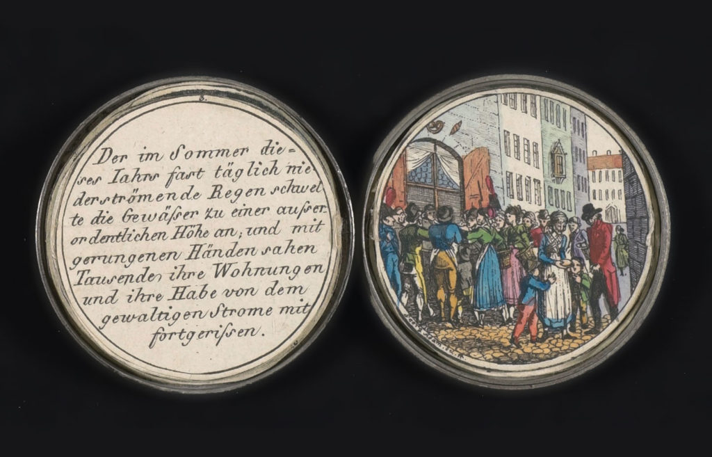 Ein Hungertaler aufgeklappt aus dem Jahre 1816 (Bild vom stadtarchiv-lauf.de)