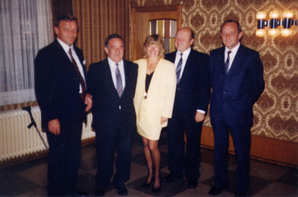 Die Geschwister Bensberg, die damaligen “Kellerkinder” - v.l.n.r.: Heinz, Horst, Karin, Kurt und Otto