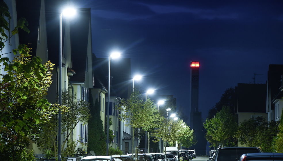 Energie sparen Mit LED Straßenlampen (Foto: Green Vision)