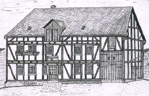 Schankwirtschaft Friedrich Wagener 1911 in Helgersdorf. Später Gastwirtschaft Meiswinkel danach Dürschke