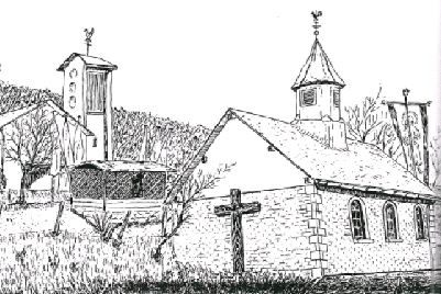Die alte und neue Kapelle in Helgersdorf