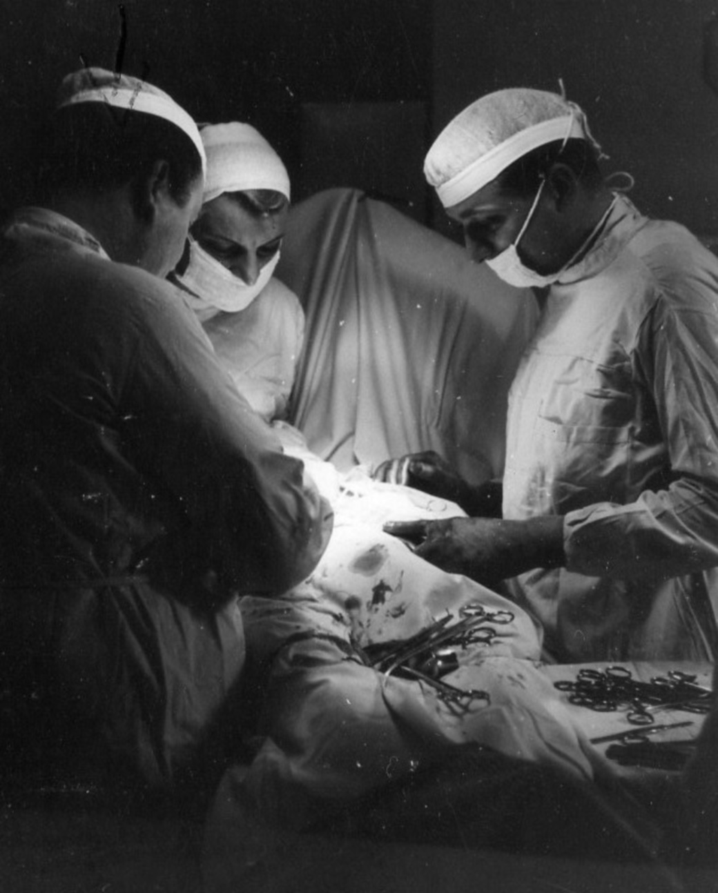 Operation im Dahlbrucher Krankenhaus in den 1950er Jahren