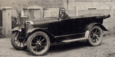Im Agawagen 1924 - Das Fahrzeug hatte abnehmbare Felgen