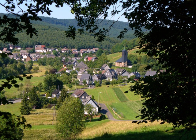 Blick auf Walpersdorf in der Stadt Netphen (Bild von Panasonic)